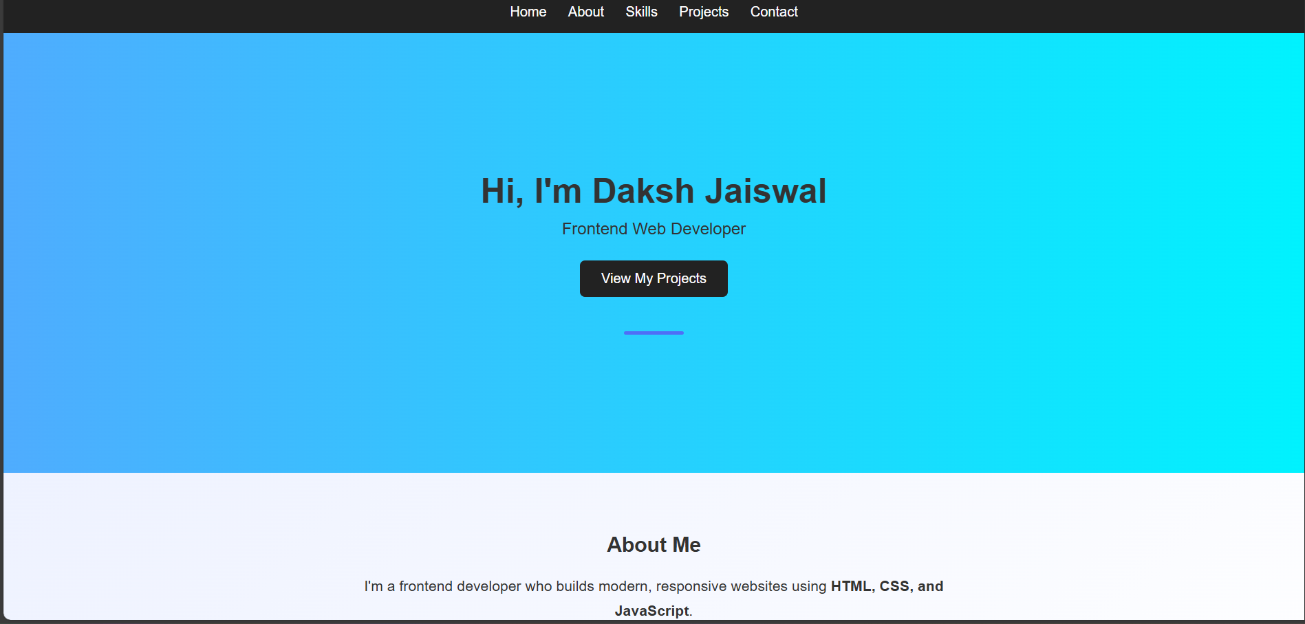 Personal portfolio website